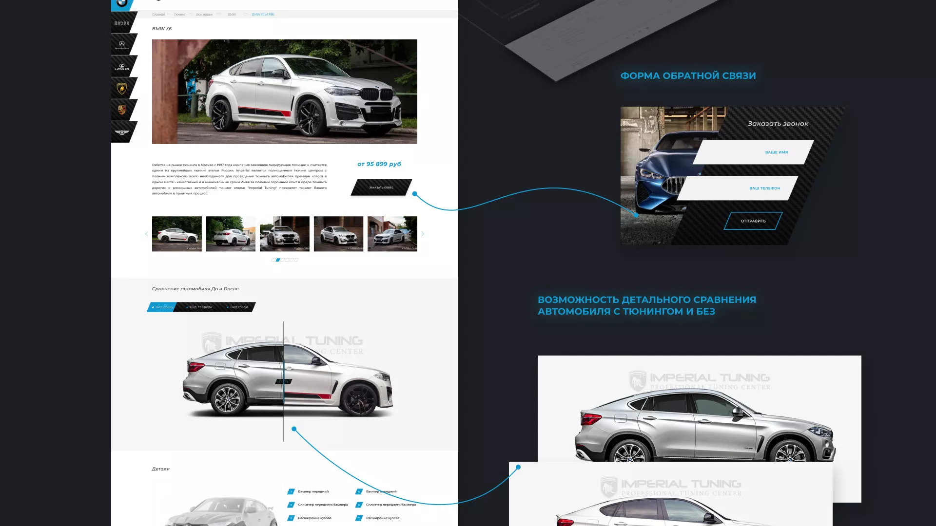 Создание сайта тюнинг-ателье «Imperial Tuning» в Дигоре