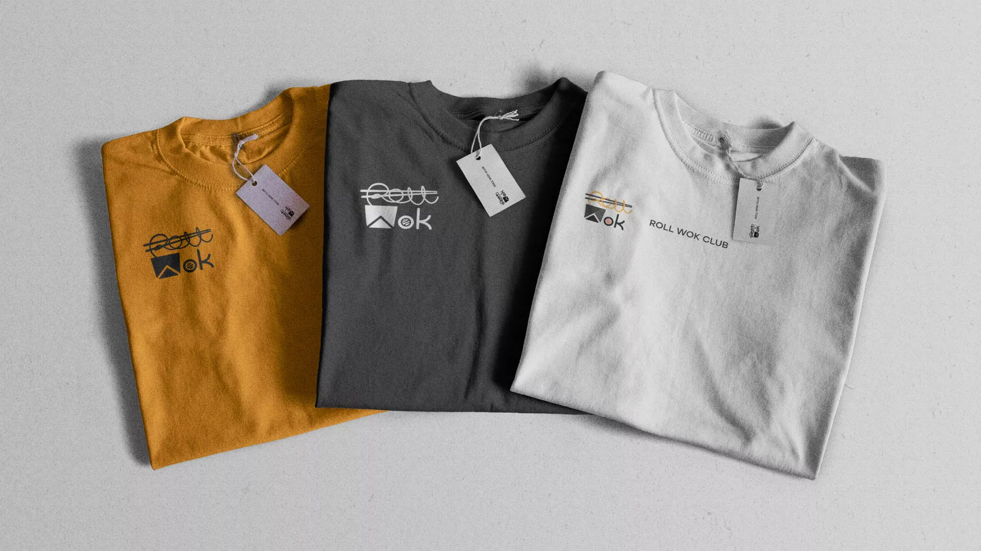 Разработка логотипа суши-бара «Roll Wok Club» в Дигоре