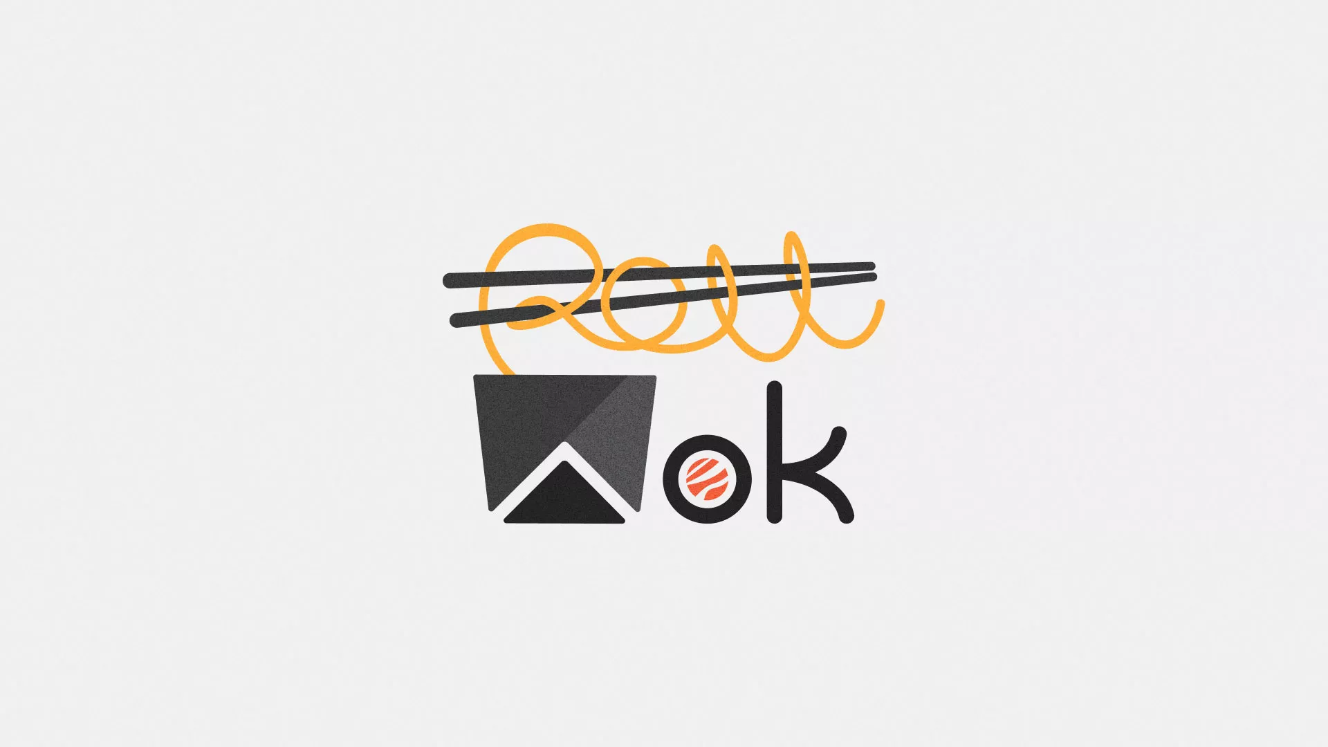 Разработка логотипа в Дигоре для суши-бара «Roll Wok Club» Разработка логотипа в Дигоре для суши-бара «Roll Wok Club»